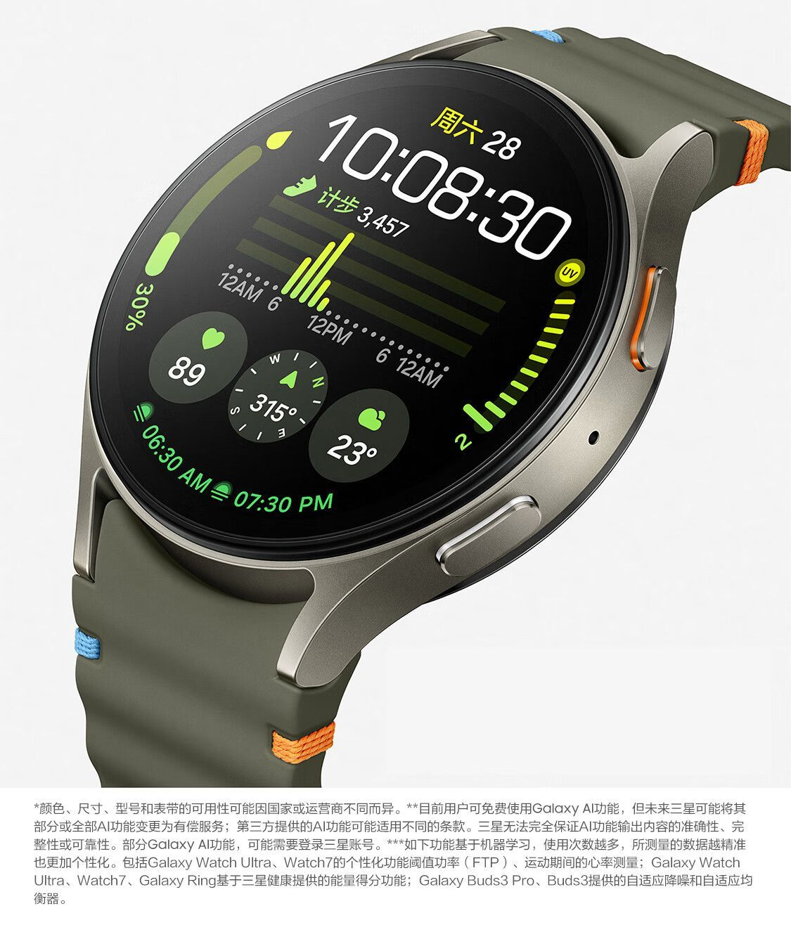 国行原装正品三星watch7 运动心率 睡眠监测血压检测智能三星手表 商品详情 9