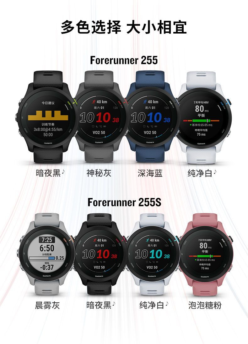 Garmin佳明Forerunner 255运动手表专业跑步游泳马拉松心率血氧 商品详情 10