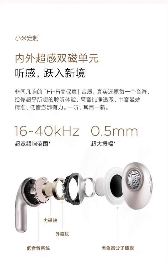 【小米】Xiaomi Buds 5耳机运动智能真无线降噪蓝牙通话半入耳式 商品详情 10