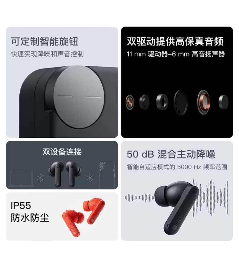 CMF Nothing Buds pro 2 无线主动降噪蓝牙耳机防水防尘超长续航 商品详情 18