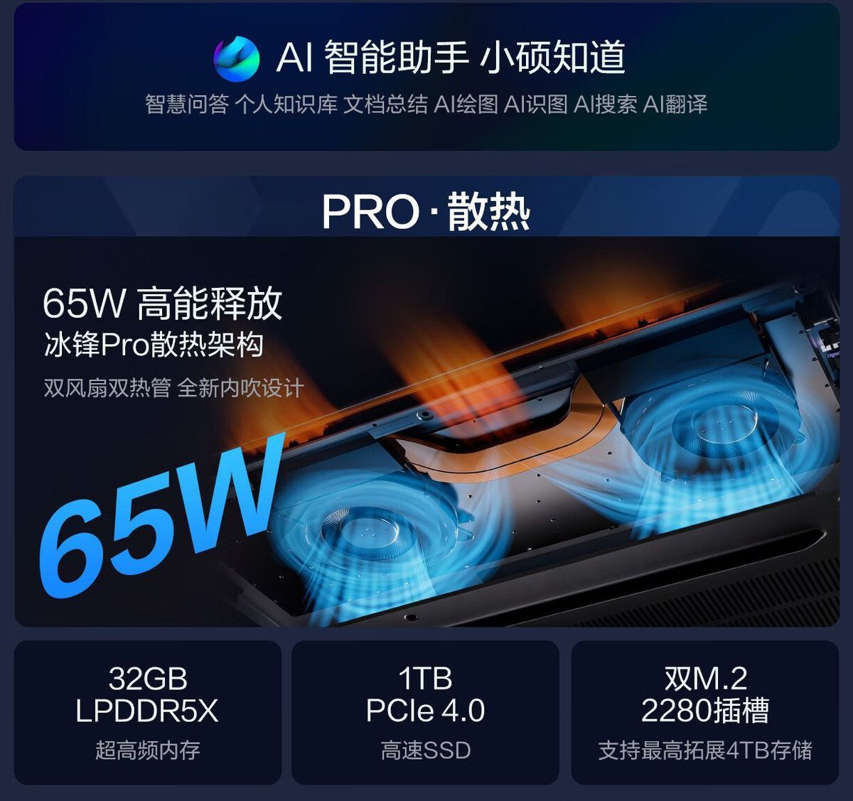 【华硕】无畏Pro14 2026款 Ultra7 356H 32GB 1TB 2.8K 120Hz 银色 商品详情 15