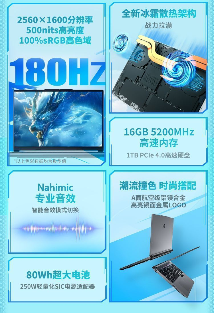【机械革命】蛟龙16pro潮玩版 R7-8840HX RTX5060 灰 游戏笔记本电脑 商品详情 12