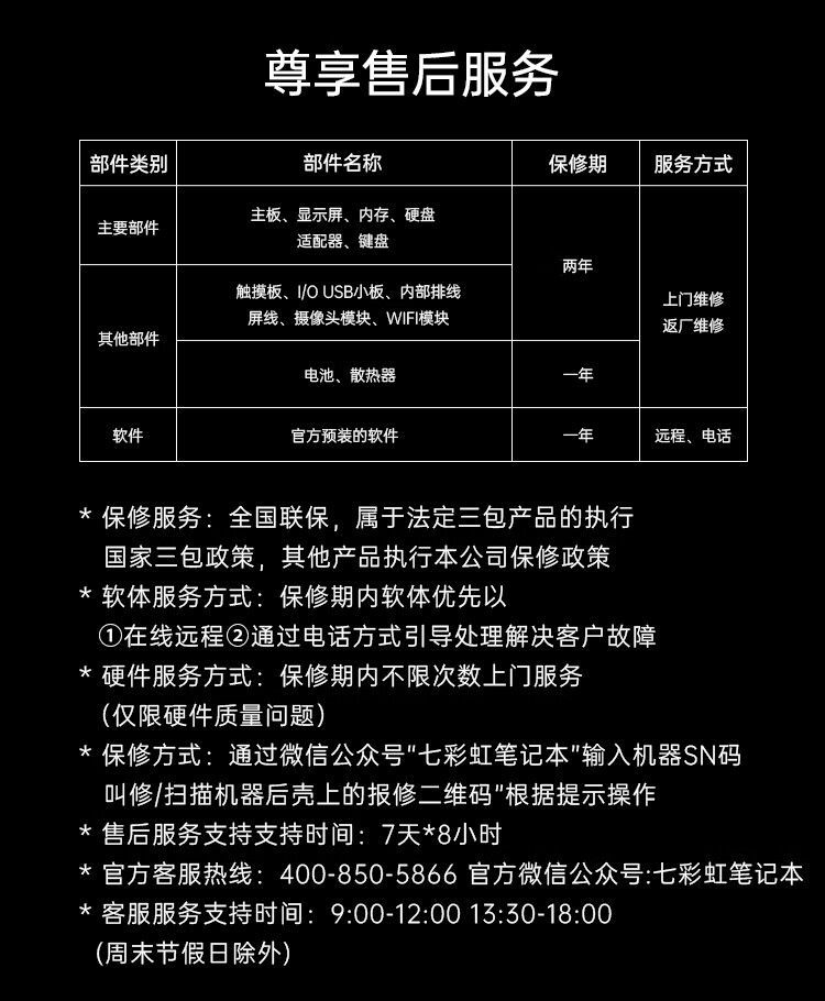 七彩虹COLORFIRE MEOW喵Book14 Pro 锐龙AI 7 350 2.8K学习办公笔记本电脑 商品详情 23