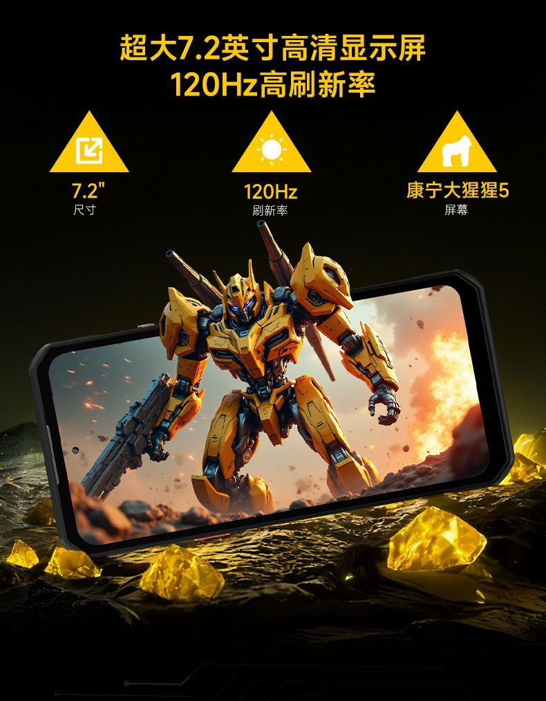 军工三防15000毫安电池大屏5G全网通NFC红外夜视户外导航反向充电 商品详情 27