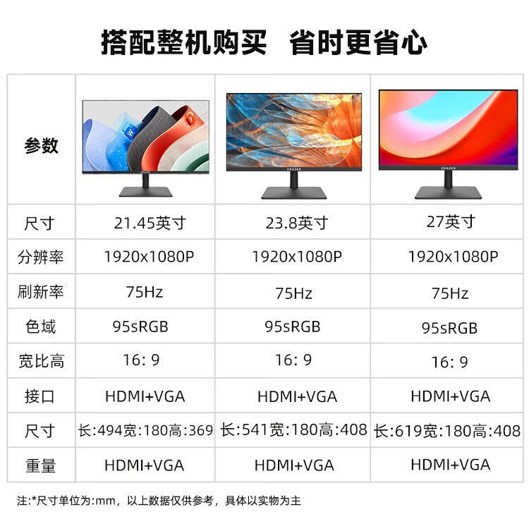 LENOVO联想 异能者H8 14500H 32G 1T酷睿i5套机27英寸全套整机 商品详情 13